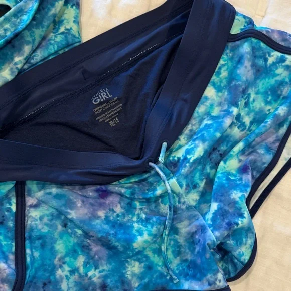 Blue and Navy Tie-Dye Rash Guard Set - Picture 4 of 4